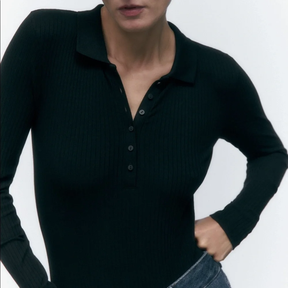 Zara Black Bodysuit - Picture 4 of 7